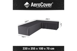 AeroCover | Loungesethoes 330 x 255 x 100 x 70(h) | L-vorm Rechts